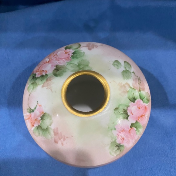 Vintage, ceramic hand painted, 3 piece vanity set. - Picture 7 of 15